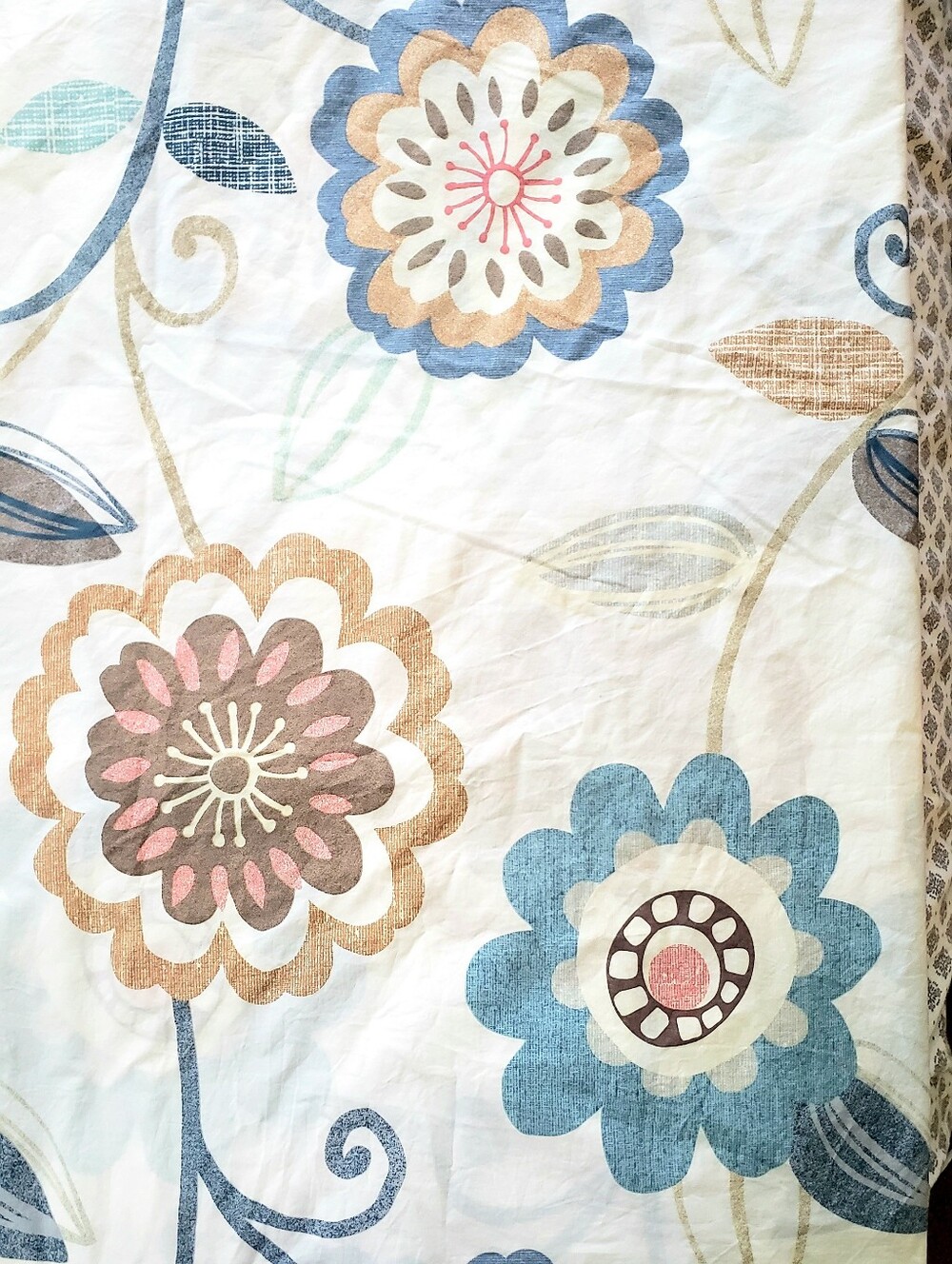 The Company Store Queen Duvet Cover Cotton Floral Pattern